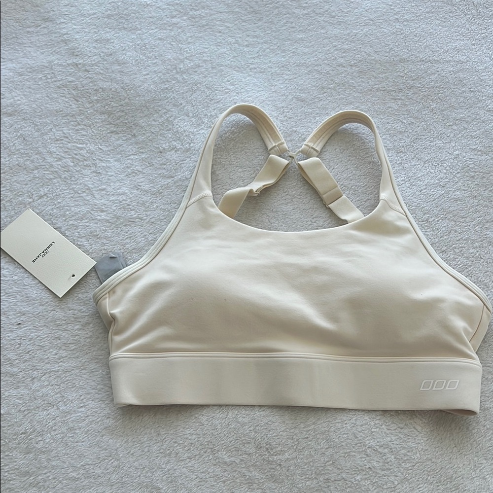 Cream Sports Bra